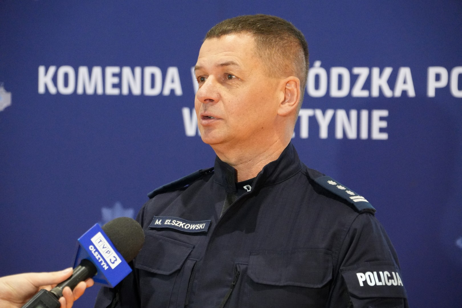 zdjęcie przedstawia insp. Mirosław Elszowski