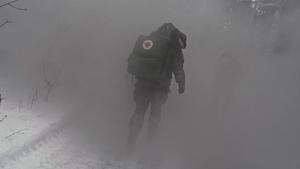 żołnierz podczas ćwiczeń