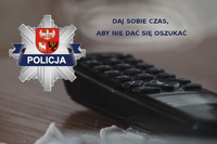 Telefon na stole i logo komendy