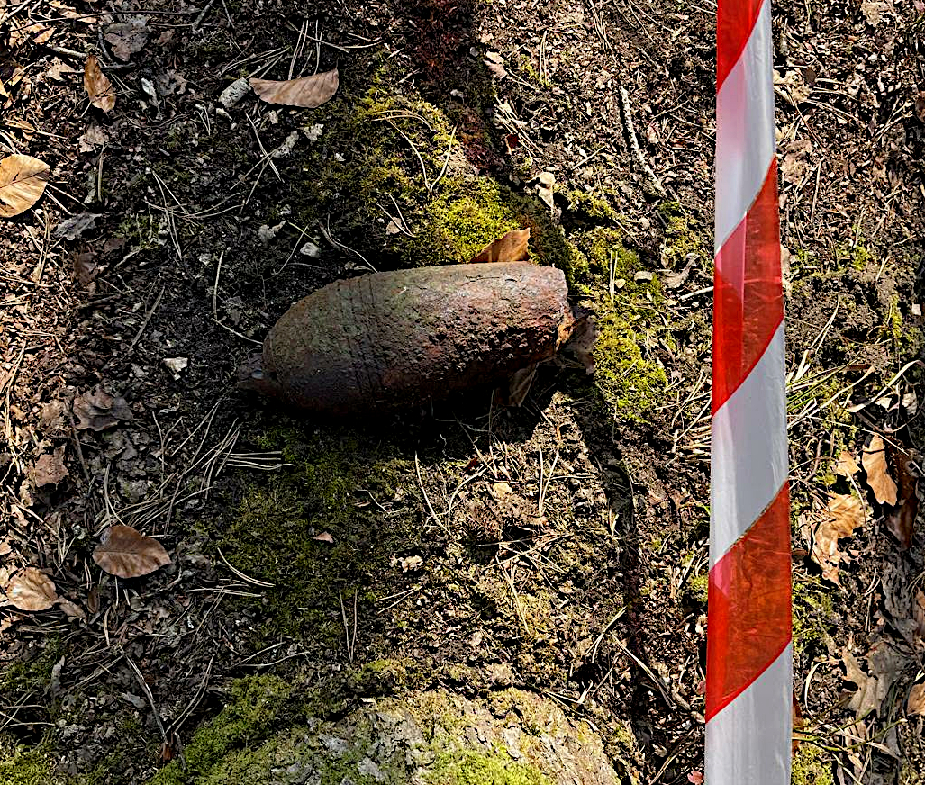 zabezpieczone miejsce niewybuchów