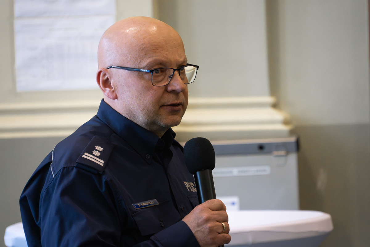 mł. insp. Sławomir Koniuszy Przewodniczący Warmińsko-Mazurskiego Zarządu Wojewódzkiego NSZZ Policjantów