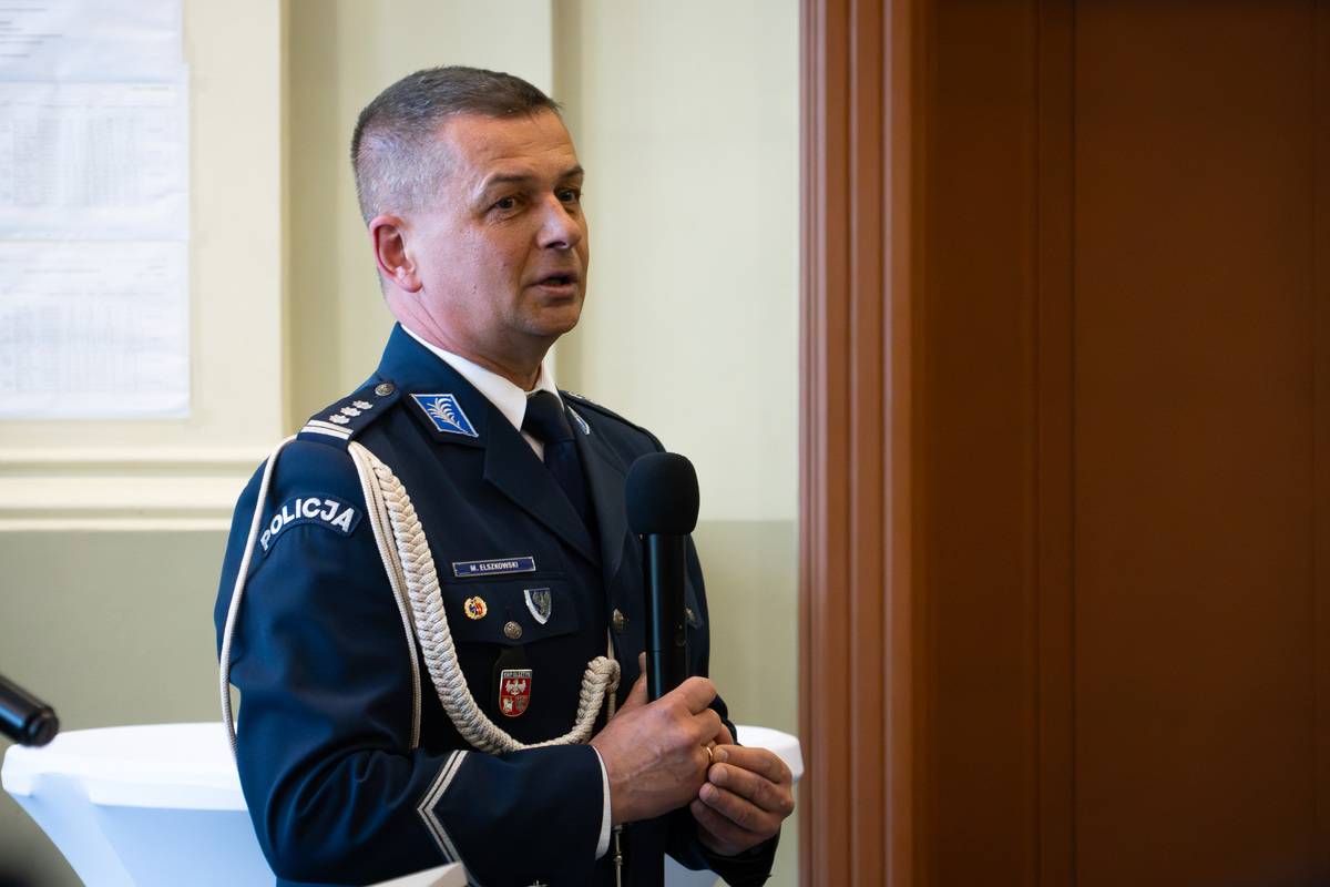 insp. Mirosław Elszkowski Komendant Wojewódzki Policji w Olsztynie