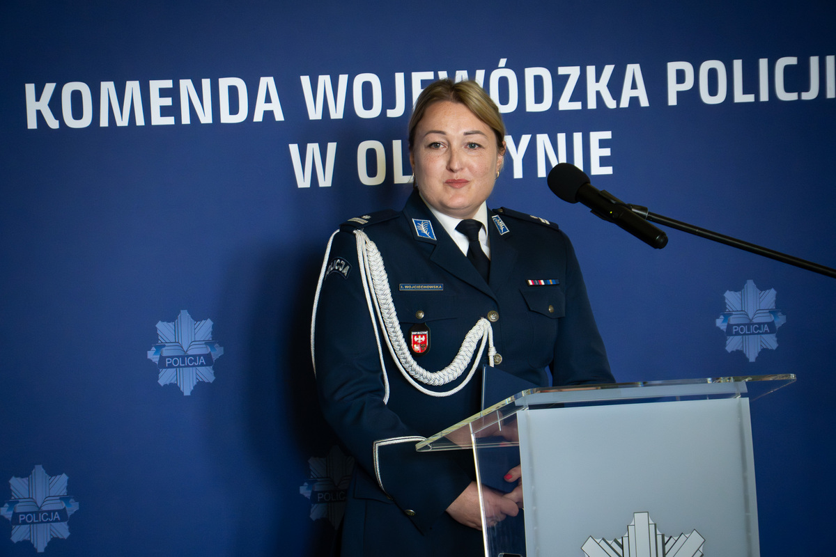 Komendant Powiatowy Policji  w Kętrzynie  podinsp. Iwona Wojciechowska