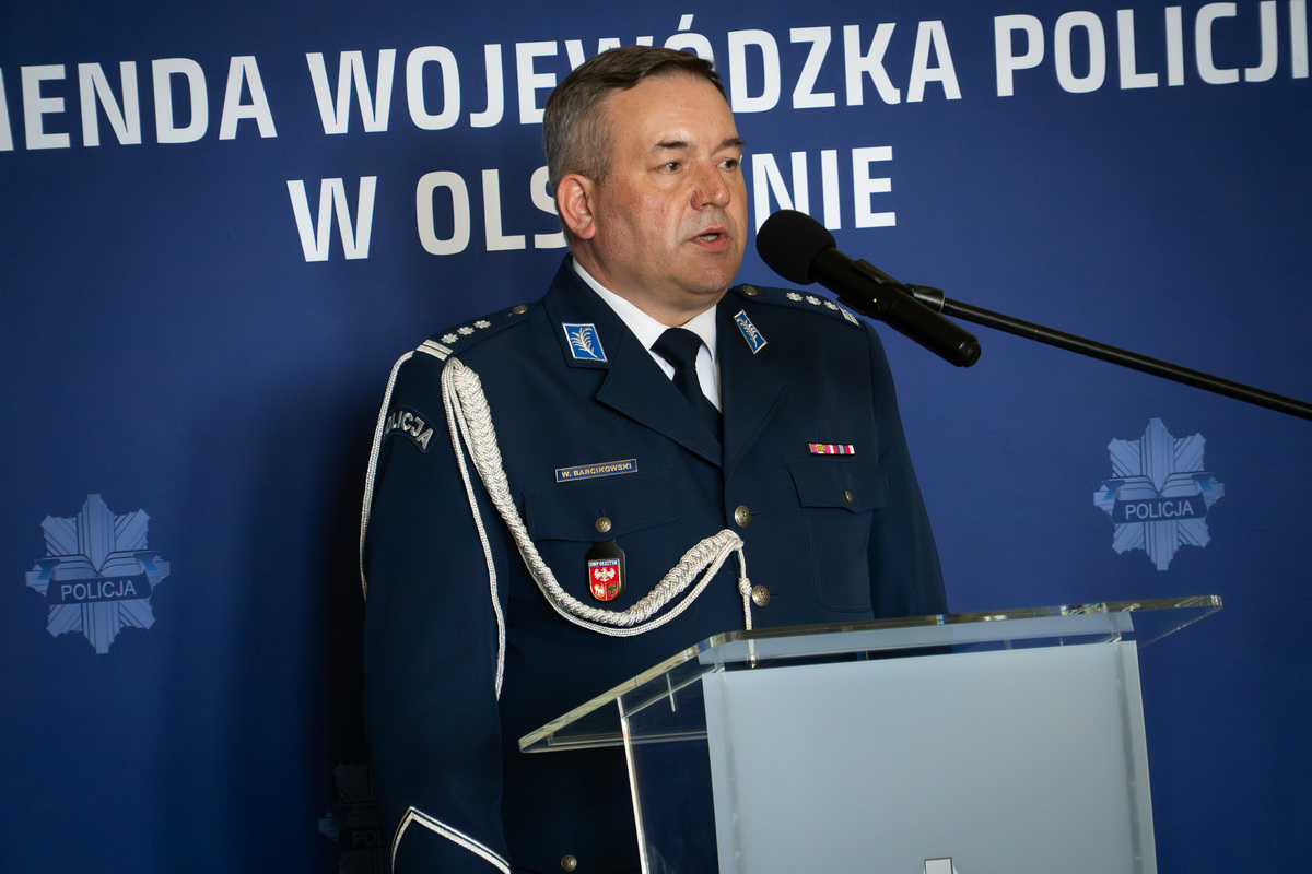 Komendant Powiatowy Policji w Nidzicy  insp. Witold Barcikowski