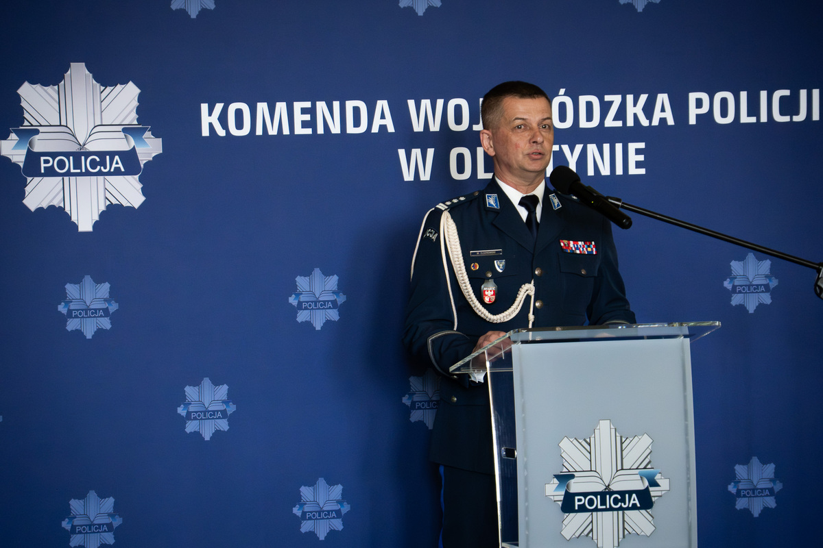 insp. Mirosław Elszkowski Komendant Wojewódzki Policji w Olsztynie