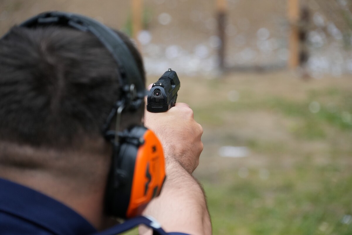 Kadr z poszczególnych konkurencji oraz uroczystego zakończenia wojewódzkich eliminacji do XXXVI edycji konkursu „Policjant Ruchu Drogowego”.