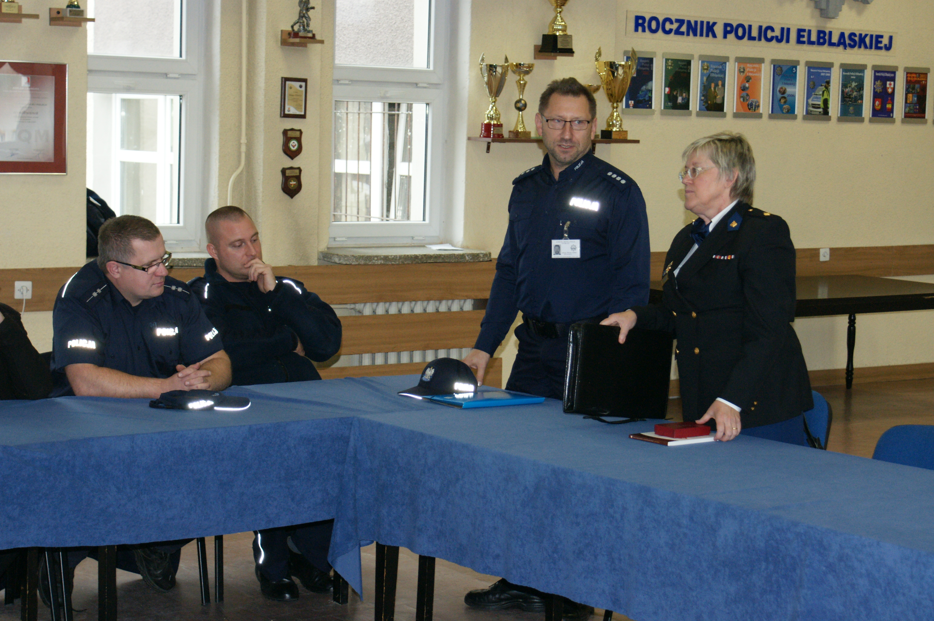 Z policjantami z elbląskiej komendy spotkała się Irena de Ruig z holenderskiej Policji