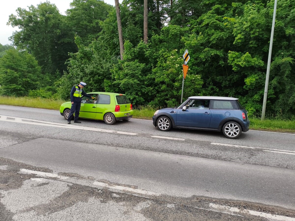 Policjant podczas działań trzeźwość