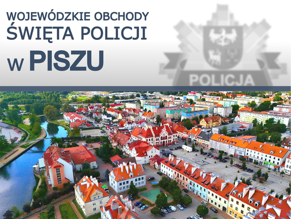Plakat z widokiem na Pisz