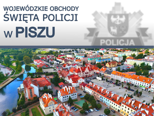Plakat z widokiem na Pisz