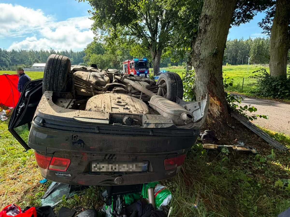Wypadek drogowy w gm. Susz