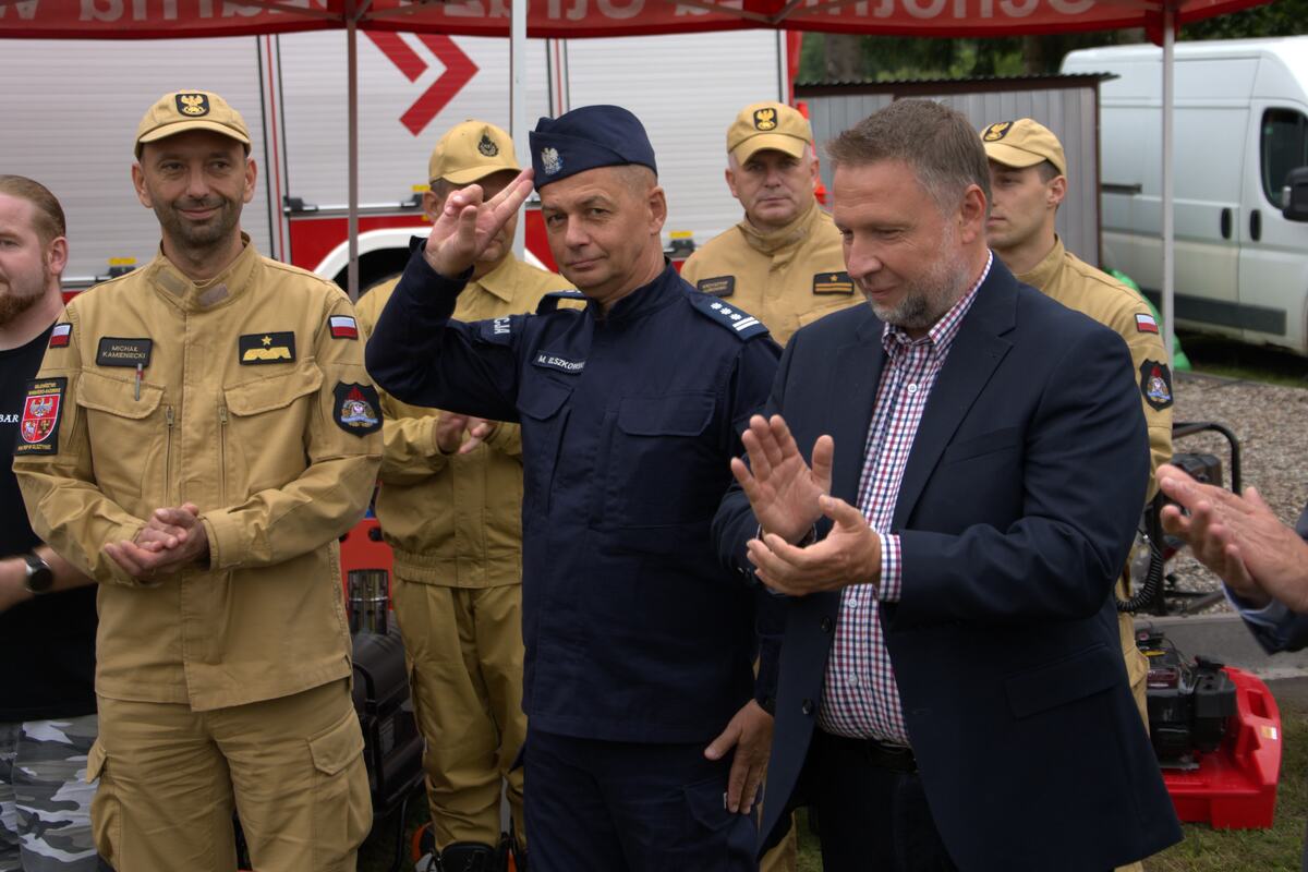 Miejsce treningu na terenie OSP Barczewo