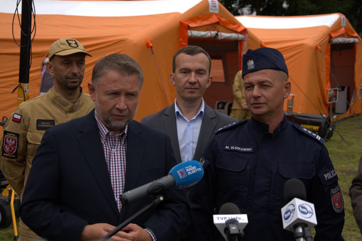 Miejsce treningu na terenie OSP Barczewo