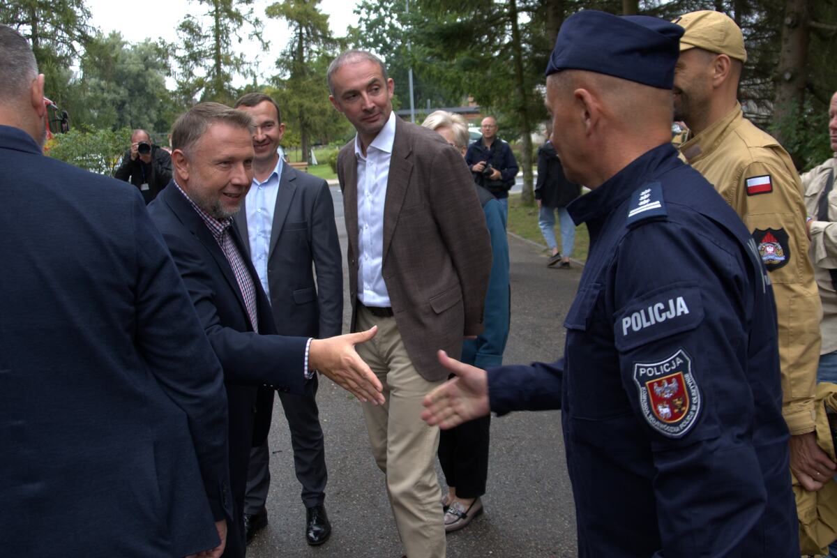 Miejsce treningu na terenie OSP Barczewo