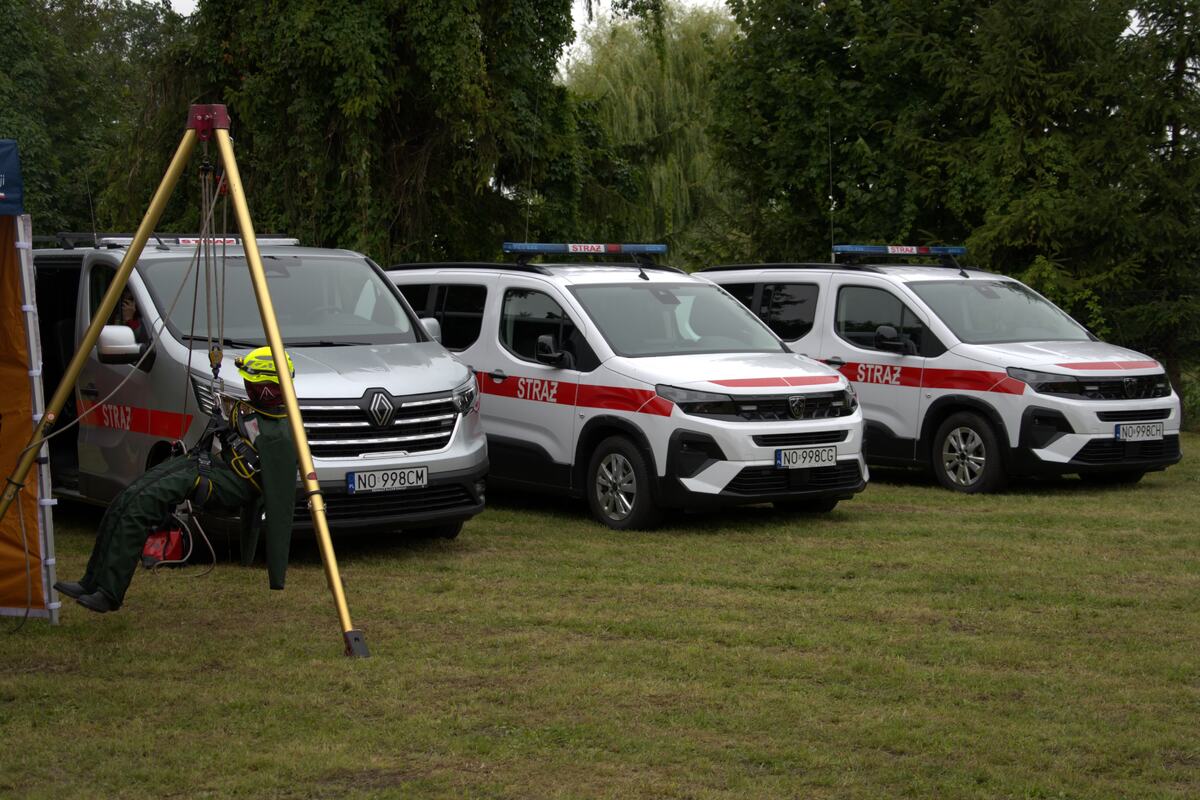 Miejsce treningu na terenie OSP Barczewo