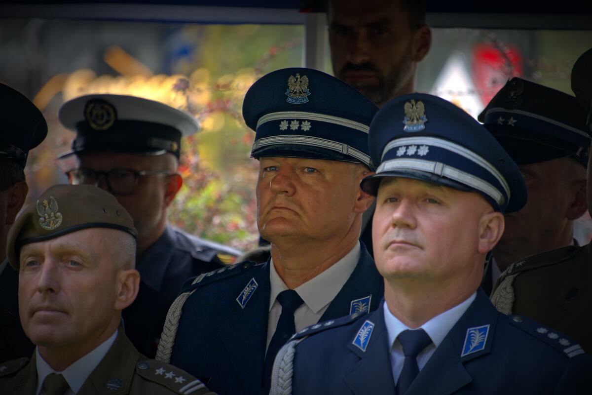 Uczestnicy obchodów 87. rocznicy wybuchu II wojny światowej