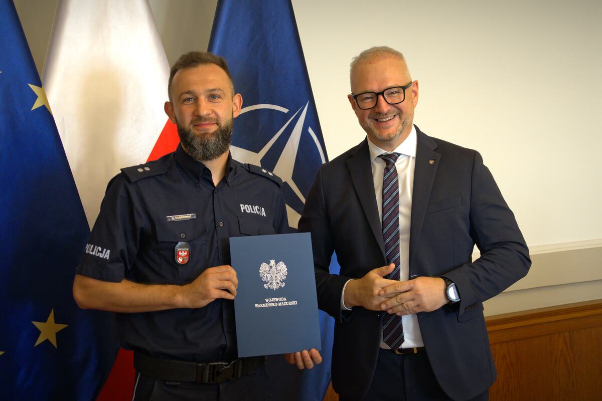 Spotkanie piłkarzy z przedstawicielami Urzędu Wojewódzkiego, Policji oraz Państwowej Straży Pożarnej