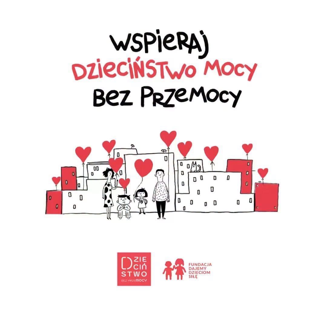 Plakat kampanii „Dzieciństwo bez Przemocy”