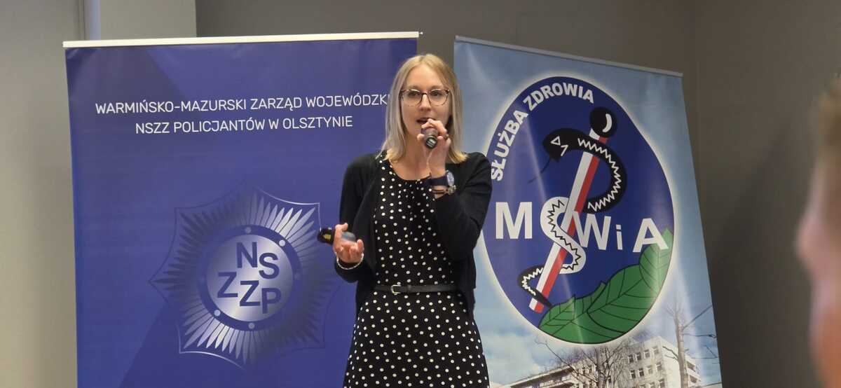 Przedsięwzięcie edukacyjnego „Siła i równowaga. Męskość, zdrowie i stres w codziennej służbie i pracy”.