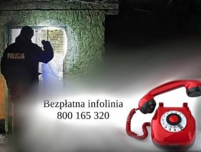 Infolinia 0 800 165 320 i policjant podczas kontroli