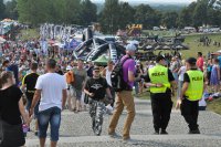 Policjanci przy zabezpieczeniu Grunwaldu