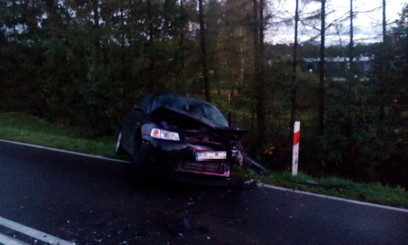 Wypadek w Lasecznie