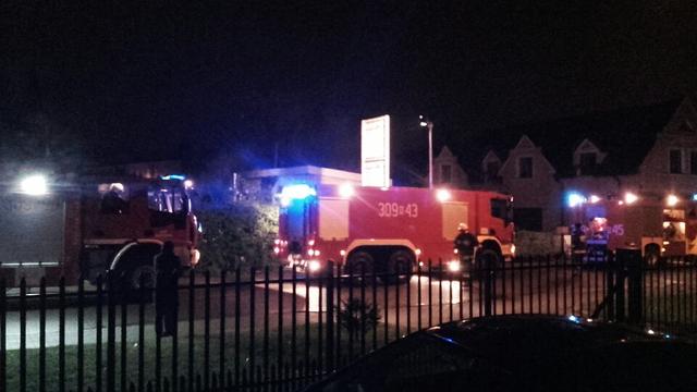 Gaszenie pożaru budynku