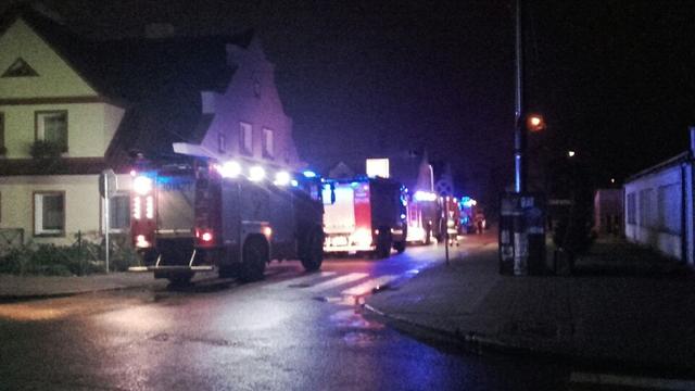 Gaszenie pożaru budynku