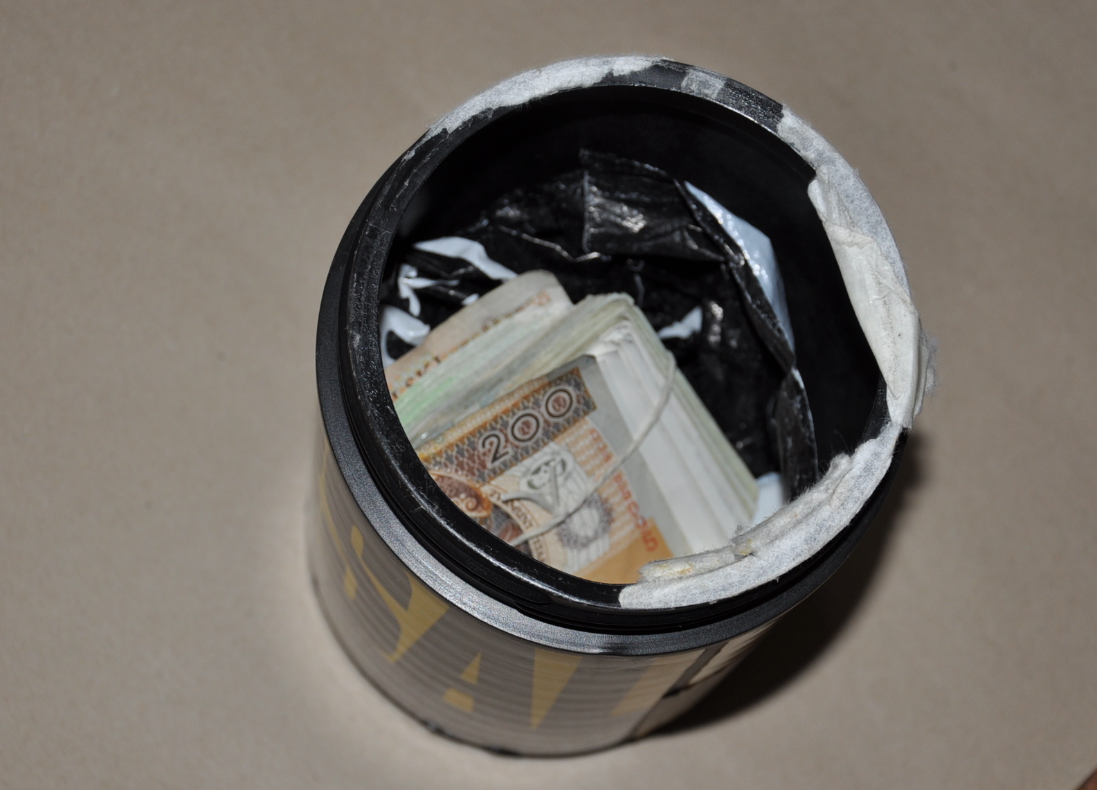 Zabezpieczone pieniądze