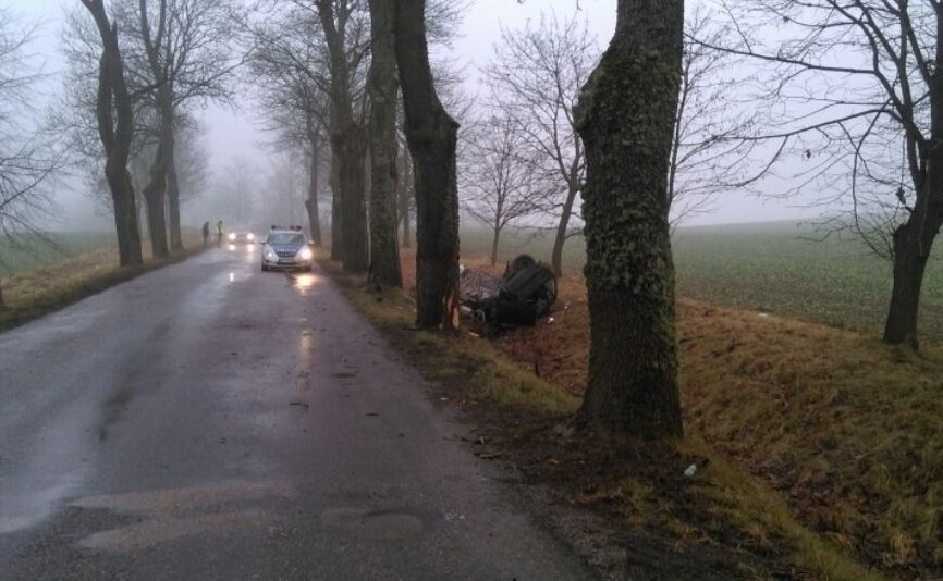 Wypadek drogowy w okolicach Piast Wielkich