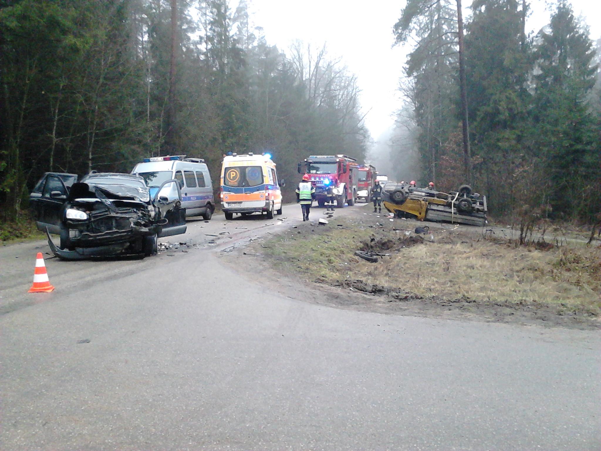 Wypadek na trasie Ełk - Rajgród #3