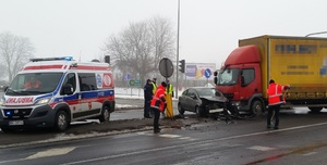 kolizja na krajowej "siódemce"