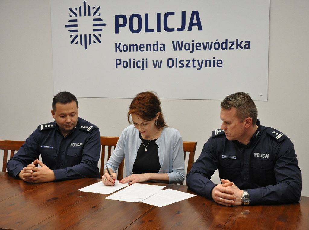 Podpisanie porozumienia w KWP w Olsztynie #1