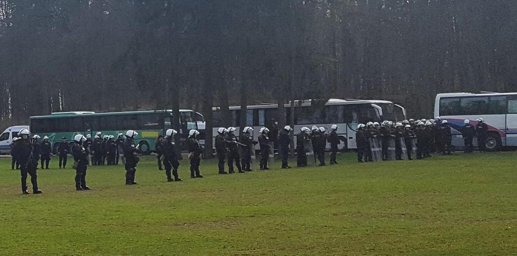 Zabezpieczenie meczu w Morągu