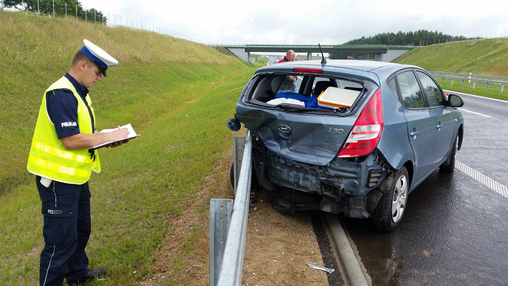 Zdarzenie drogowe na S-7