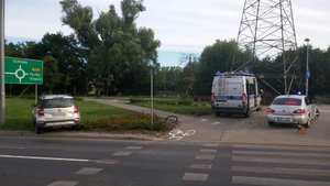 Potrącenie rowerzysty