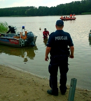 Akcja poszukiwawcza na Jeziorze Rusek