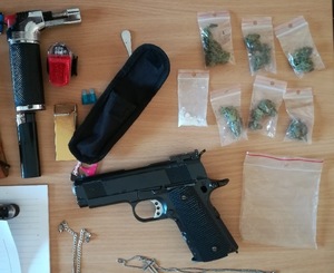 Przedmioty zabezpieczone przy zatrzymanym