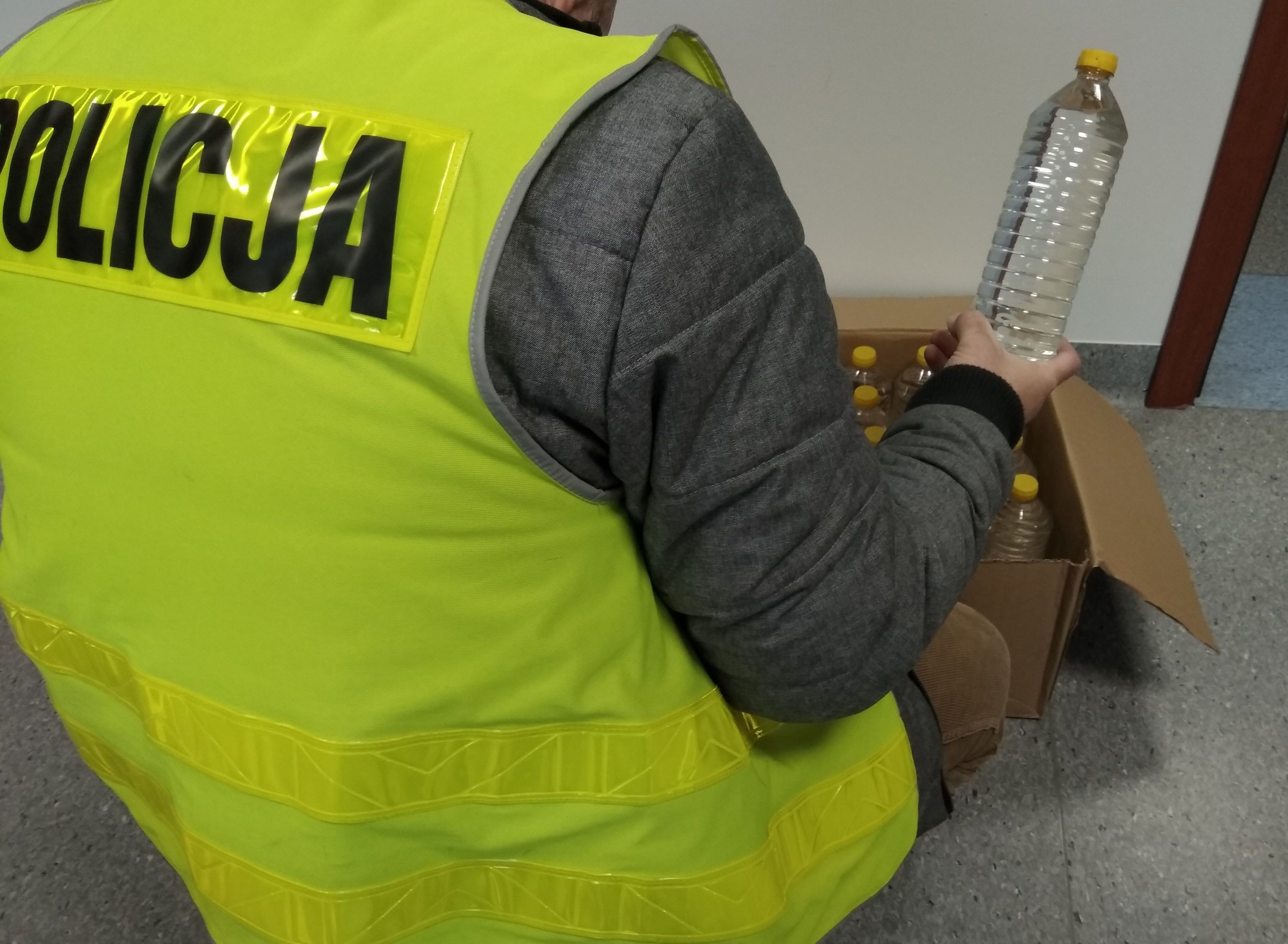 Zabezpieczony nielegalny alkohol