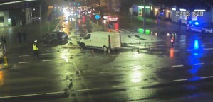 Wypadek na skrzyżowaniu ulic Witosa i Kanta